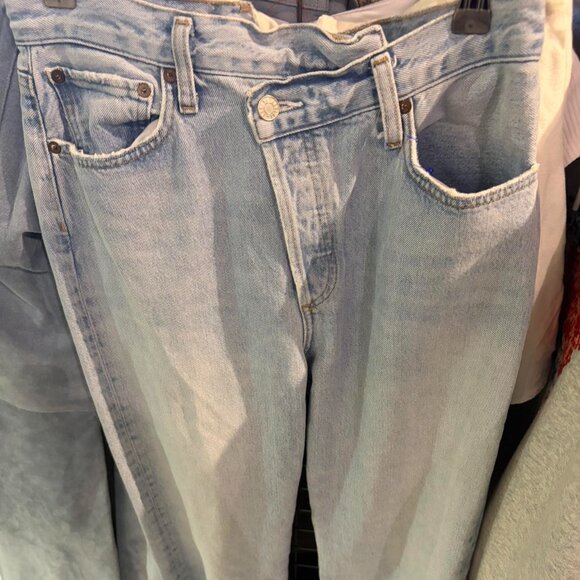 High Rise Straight Leg Blue Denim - Picture 6 of 6